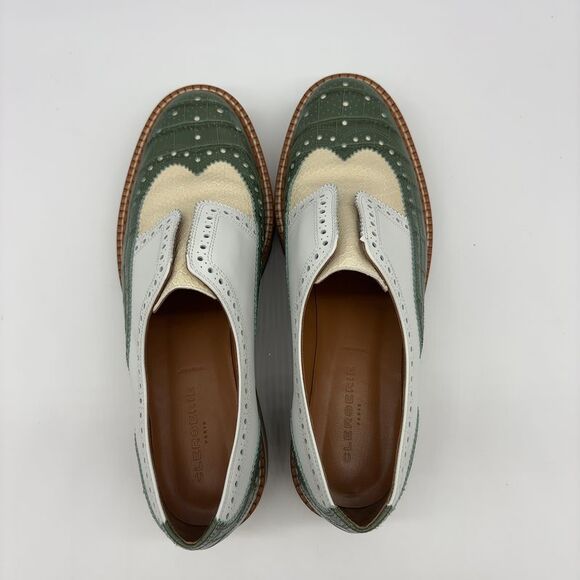 Robert Clergerie Snake Embossed Platform Loafer - Picture 5 of 6